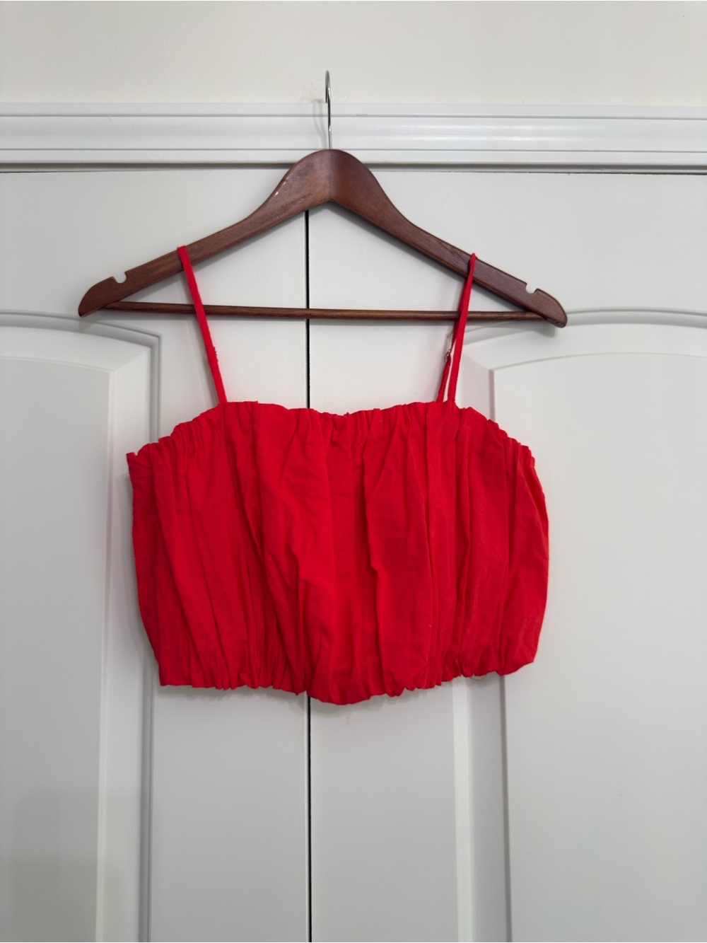 Gianni Bini Red Spaghetti Strap Crop Top